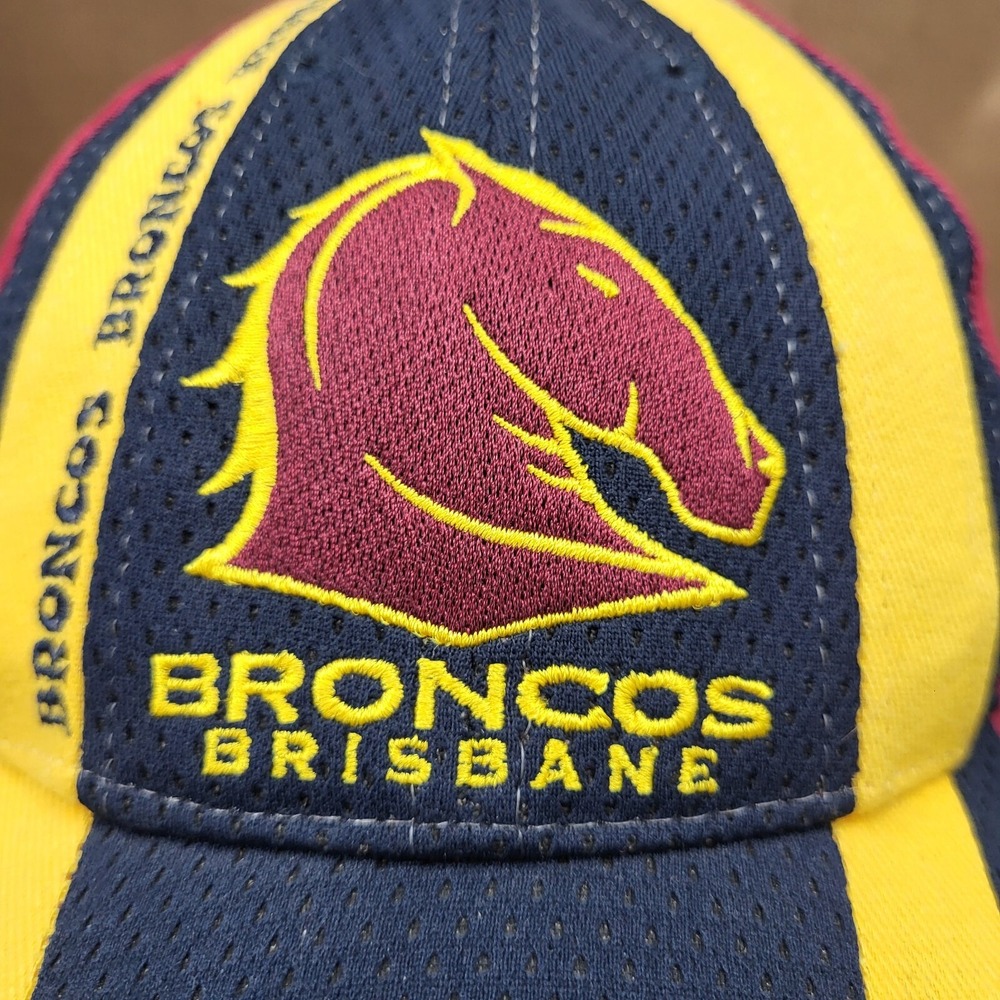 Brisbane Broncos Vintage NRL Baseball Cap Strap Back Adjustable Rugby Hat